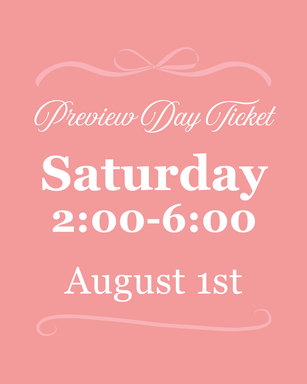 SATURDAY 2:00-6:00